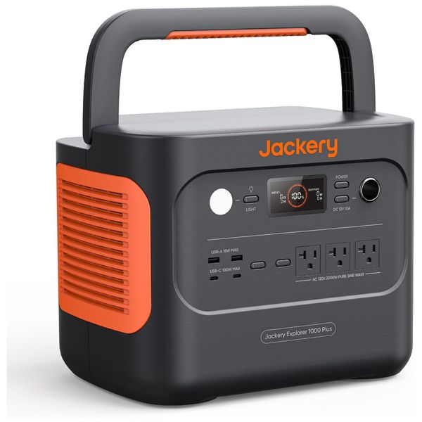 Gerador de Energia Solar Portátil com 1264Wh de Capacidade e Saída de 2.000W, 110V, Jackery Explorer 1000 Plus