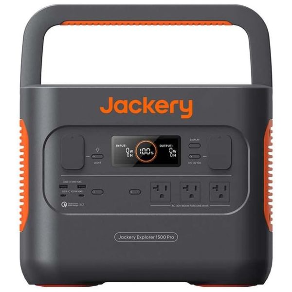 Gerador de Energia Solar Portátil com 1512Wh de Capacidade e 2 Portas PD de 100W, 110V, Jackery Explorer 1500 Pro