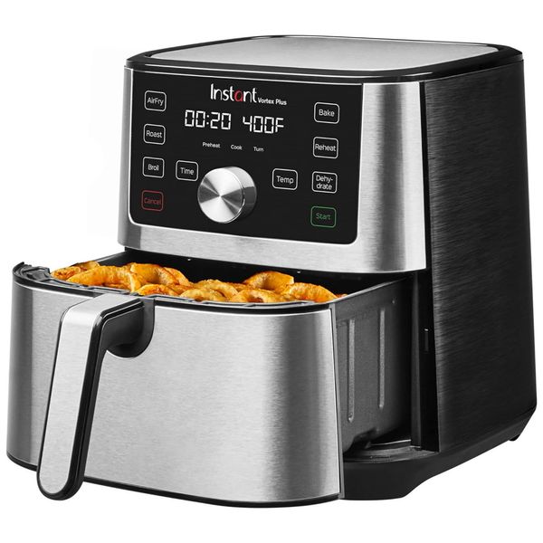 Vortex Plus Fritadeira Elétrica Air Fryer 6 em 1 Capacidade 3.7 L 1500W, INSTANT POT 140 3079 01, Prateado