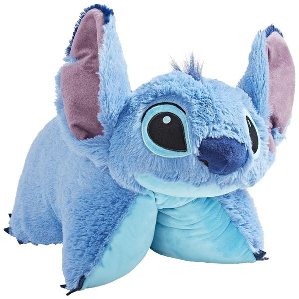 Pelúcia Stitch 45 cm de Altura, O Alienígena Travesso Mas Adorável e Favorito de Todos, Pillow Pets, Azul