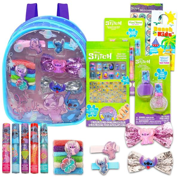 Kit Cosméticos Lilo Stitch com Maquiagem Stitch, Bolsa de Ombro, Adesivos e Muito Mais, Lilo e Stitch