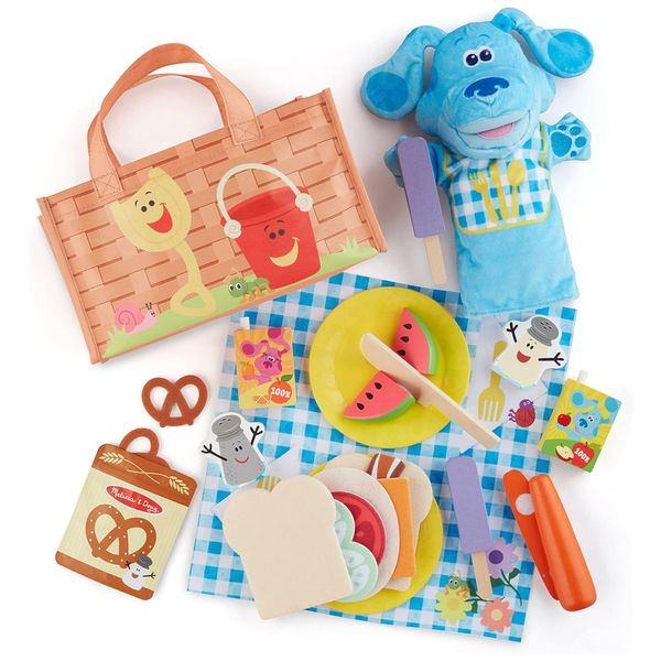 Kit Piquenique e Fantoche de Mão, Diversão Educativa para Seus Filhos com Materiais Sustentáveis para Crianças Acima de 3 Anos, Melissa e Doug