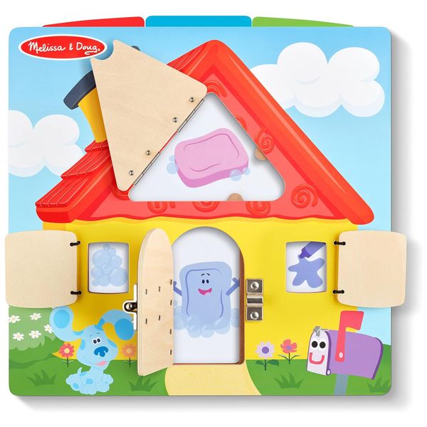 Quadro de Atividades Infantil de Madeira com Cartões de Dicas, Explore e Aprenda de Forma Divertida, Melissa & Doug e Blue’s Clues & You