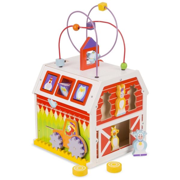 Brinquedo Celeiro de Atividades Educativas Infantil de Madeira para Crianças Acima de 3 Anos, Melissa & Doug