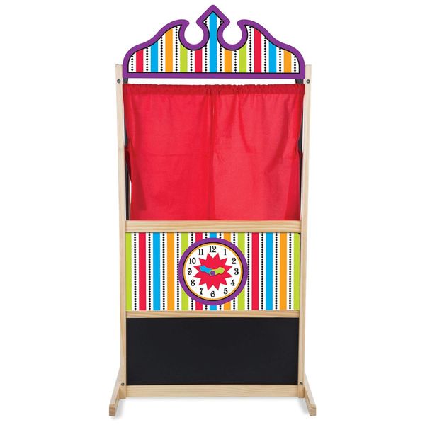 Teatro em Madeira Resistente para Marionetes, Ideal para Crianças, Melissa & Doug