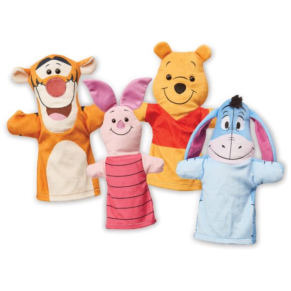 Kit 4 Fantoches de Mão, Tema  Winnie the Pooh para Crianças Acima de 2 Anos, Melissa & Doug