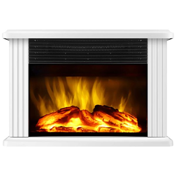 Mini Lareira Elétrica Portátil com Baixo Ruído e Temperatura Ajustável, 110V 1500W, Donyer Power, Branca