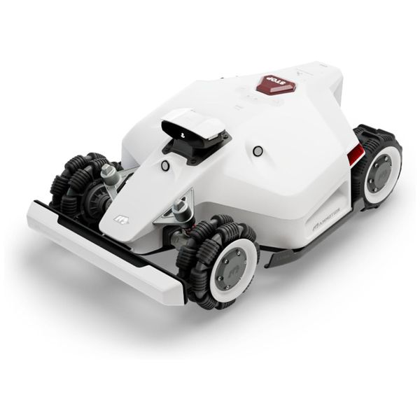 Robô Cortador de Grama Sem Fio até 5000m2 com Inclinação de 80%, Tração nas 4 Rodas e Compatível Alexa, Mammotion, Branco