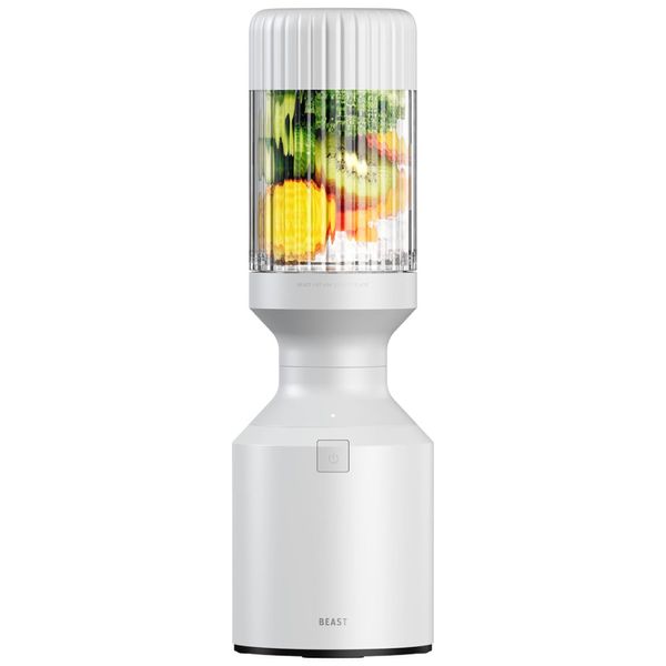 Liquidificador para Vitaminas 1L com Sistema de Tampa de Palha Reutilizável, 110V 1000W, BEAST, Branco