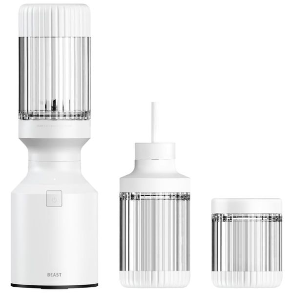 Mini Liquidificador para Vitaminas 640mL com Desligamento Automático e Acessórios, 110V 600W, BEAST, Branco
