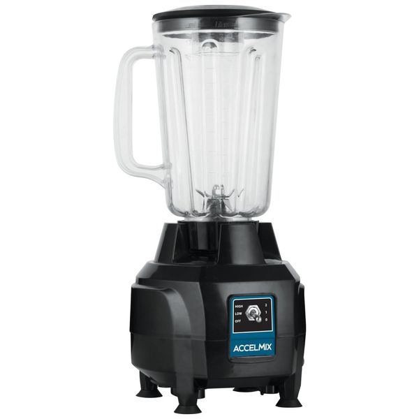 Liquidificador Profissional 1,3L com Pés Antiderrapantes e Lâminas Removíveis de Alto Impacto, 110V 400W, Winco, Preto