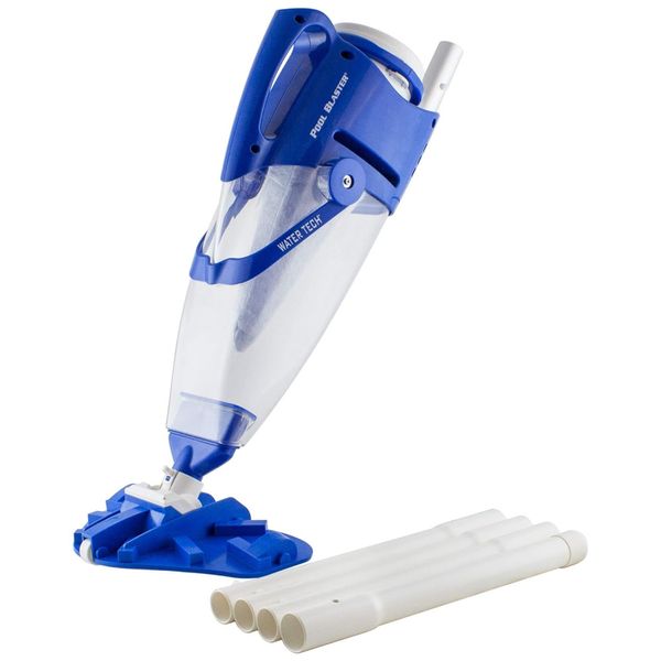 Aspirador de Piscina sem Fio, Recarregável com Duração da Bateria de 45 Minutos, 110V, POOL BLASTER 22051EL, Azul