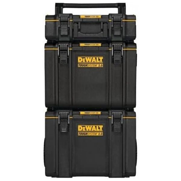 Caixa de Ferramentas Organizadora com Rodas e Compartimentos, DEWALT DWST60436, Preto
