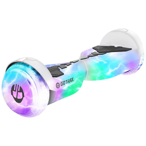 Hoverboard com Luz LED, Alto Falante Musical, Velocidade de 9km/h e Alcance até 8 km, para Crianças e Adolescentes até 80 kg, 110V 250W, Gotrax