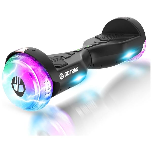 Hoverboard com Luz LED, Alto Falante Musical, Velocidade de 9km/h e Alcance até 9 km, para Crianças e Adolescentes até 80 kg, 110V 250W, Gotrax Surge