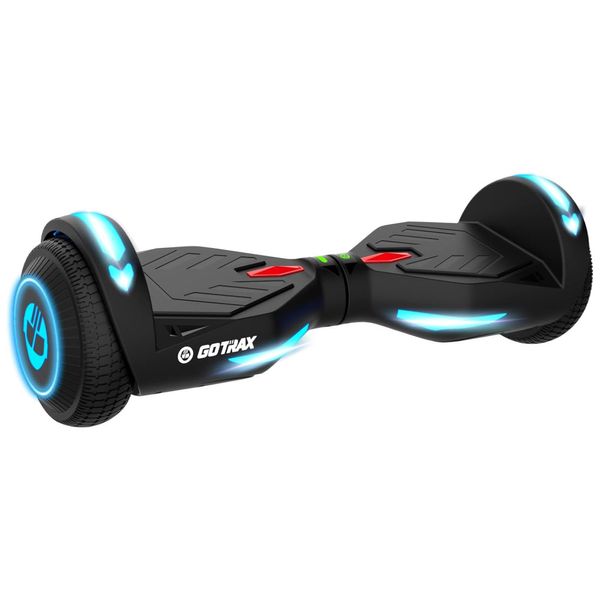 Hoverboard com Luz LED, Velocidade de 9km/h e Alcance até 8 km, para Crianças e Adolescentes até 80 kg, 110V 200W, Gotrax NOVA, Preto