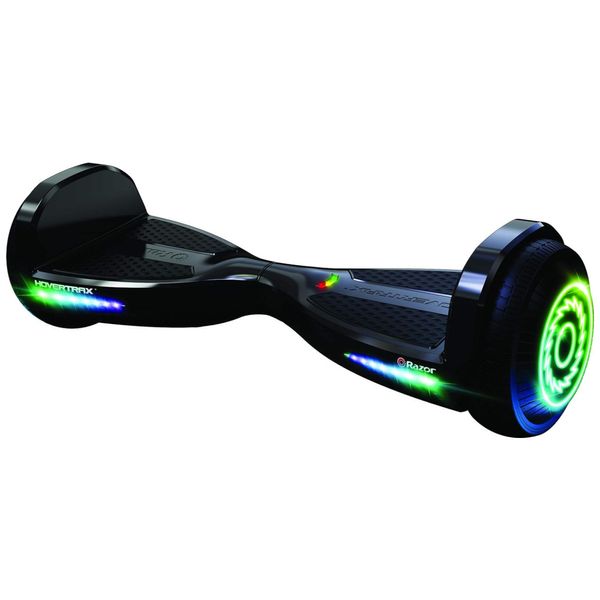 Hoverboard com Luz LED, Auto Equilíbrio, Velocidade de 14,5 km/h, para Crianças e Adolescentes até 80 kg, 110V 250W, Razor Prizma, Preto