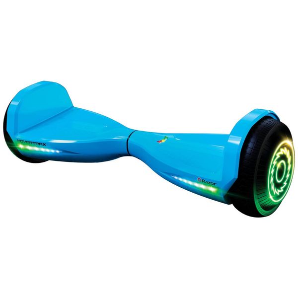 Hoverboard com Luz LED, Auto Equilíbrio, Velocidade de 14,5 km/h, para Crianças e Adolescentes até 80 kg, 110V 250W, Razor Prizma, Azul