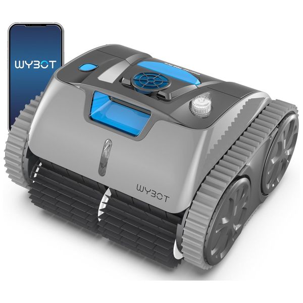Robô Aspirador de Piscina Sem Fio Com Mapeamento Inteligente e Controle por APP para Piscinas até 120m2, 110V, Osprey WY100Max, Cinza