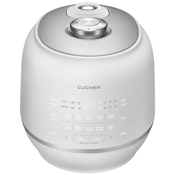 Panela de Arroz Elétrica 1L com Limpeza Automática a Vapor e Guia de Voz, 110V, CUCHEN CRT-RPK0670WUS, Branca