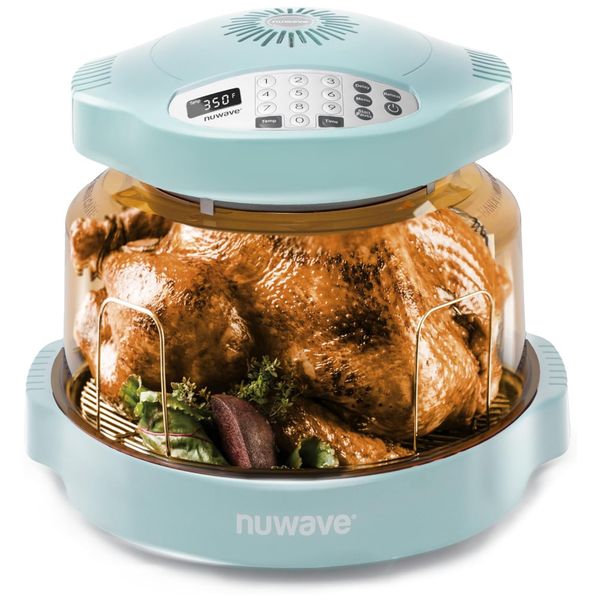 Panela Forno Infravermelho Elétrico com Temperaturas Ajustáveis, 100 Predefinições e 50 Memória, 110V 1500W, Nuwave, Verde