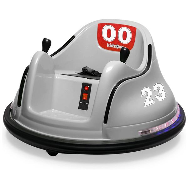 Carro Elétrico Infantil Bate Bate com Adesivo Personalizável, Controle Remoto, Luzes LED e Giro de 360º para Crianças de 1 a 5 Anos, 6V, Kidzone,