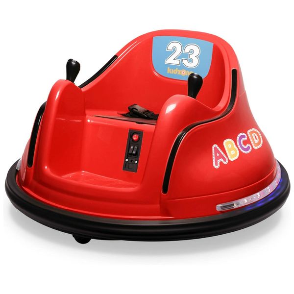 Carro Elétrico Infantil Bate Bate 12V com 2 Velocidades, Controle Remoto, Luzes LED, Bluetooth e Giro de 360º para Crianças de 1 a 5 Anos, Kidzone,