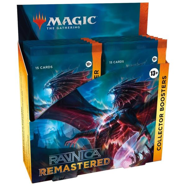 Magic The Gathering Ravnica Remastered Caixa de Booster de Colecionador com 180 Cartas para Jogadores de 13 Anos ou Mais