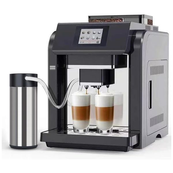 Máquina de Café Expresso Automática com Moedor Embutido e Display LED de 17 cm, 110V 1450W, Mcilpoog ES317, Preta
