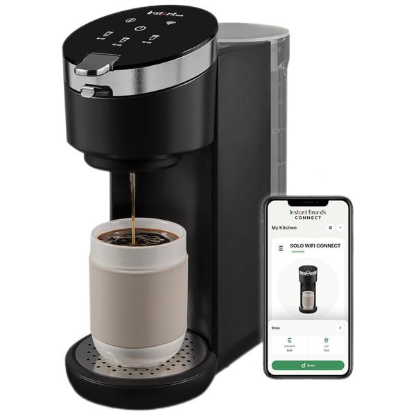 Máquina de Café 1,1L com APP para Celular e 3 Tamanhos de Preparação, 110V 1000W, Instant, Preta