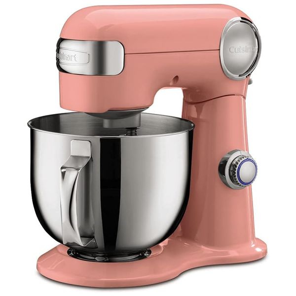 Batedeira 5,2L com 12 Velocidades, Tigela em Aço Inoxidável e 3 Acessórios, 110V 500W, Cuisinart, Coral