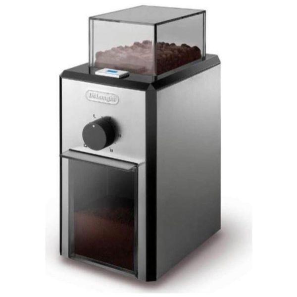 Moedor de Café Elétrico até 12 xícaras com Controle de Quantidade, 110V 110W, De'Longhi, Prata