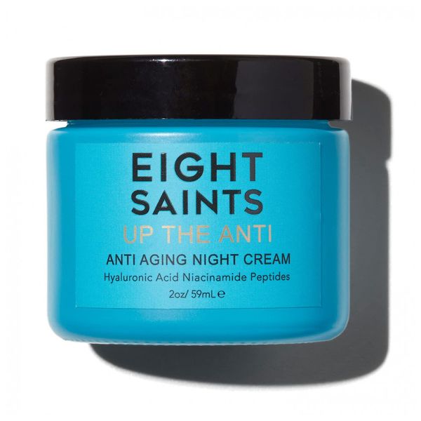 Creme Facial Noturno Anti Envelhecimento Natural e Orgânico Para Rosto com Niacinamida e Ácido Hialurônico, 59 mL, EIGHT SAINTS, Branco