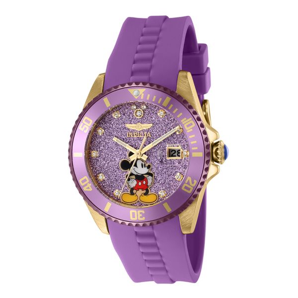 1 EDIO LIMITADA - Relgio feminino Disney Limited Edition Mickey Mouse - 38 mm. Roxo 41313-N1, Invicta