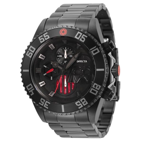 Relgio masculino Star Wars Darth Vader - 47mm. Preto 34624...