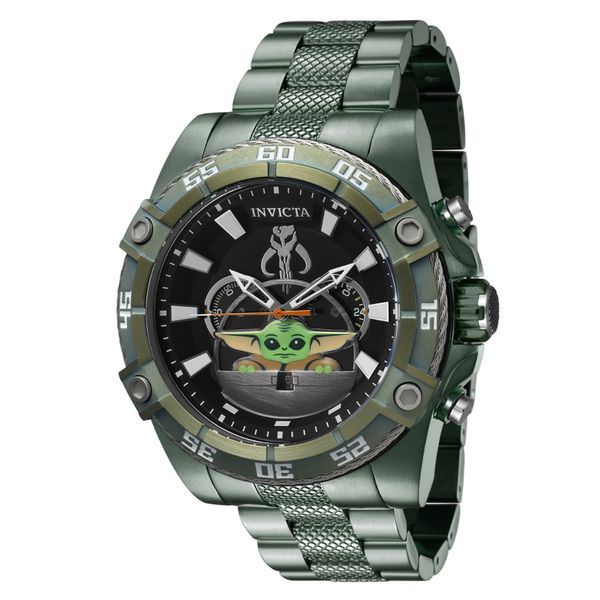 Relgio Masculino Star Wars The Child - 52mm. Verde 41221, Invicta