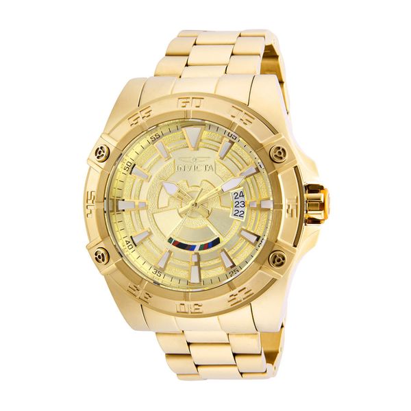 Star Wars C-3PO Automtico Relgio Masculino - 52mm. Ouro 26522, Invicta