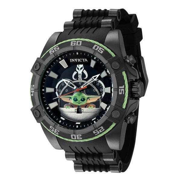 Star Wars The Child Men's Watch - 52mm. Ao. Metal de bronze. Verde 41218, Invicta