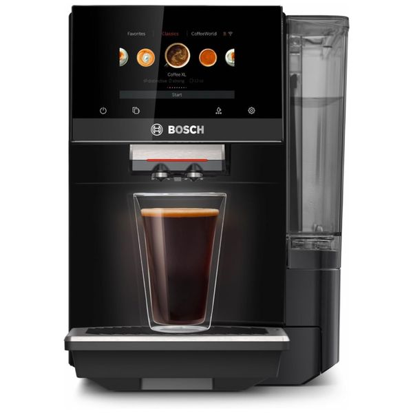 Máquina de Café Expresso Automática com Home Connect 35 Variedades de Café e Moedor de Cerâmica, 110V 800W, Bosch VeroCafe Série 800 TPU60309, Preta Máquina de Café Expresso Automática com Home Connect 35 Variedades de Café e Moedor de Cerâmica, 110V 800W, Bosch VeroCafe Série 800 TPU60309, Preta