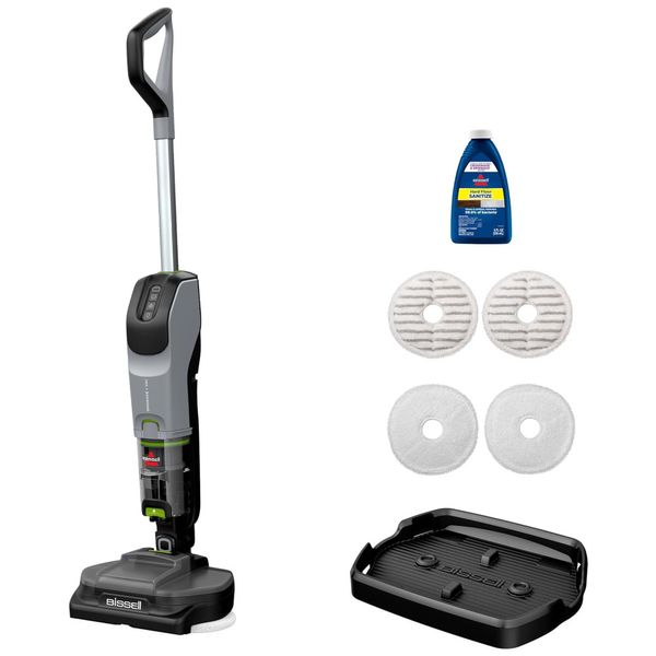 Aspirador de Pó e Mop Giratório sem Fio para Pisos Duros com Fórmula de Higienização Incluída, 110V 100W, Bissell SpinWave