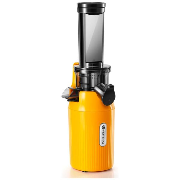 Centrifuga de Frutas com Baixa Velocidade de 60 RPM e Fácil de Limpar, 110V 100W, Ventray, Amarelo
