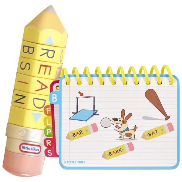Lápis Interativo e Educativo, Aprenda 100 Palavras em Inglês, Ortografia, Vocabulário, Fonética e Alfabeto para Crianças Acima de 3 Anos, Little Tikes