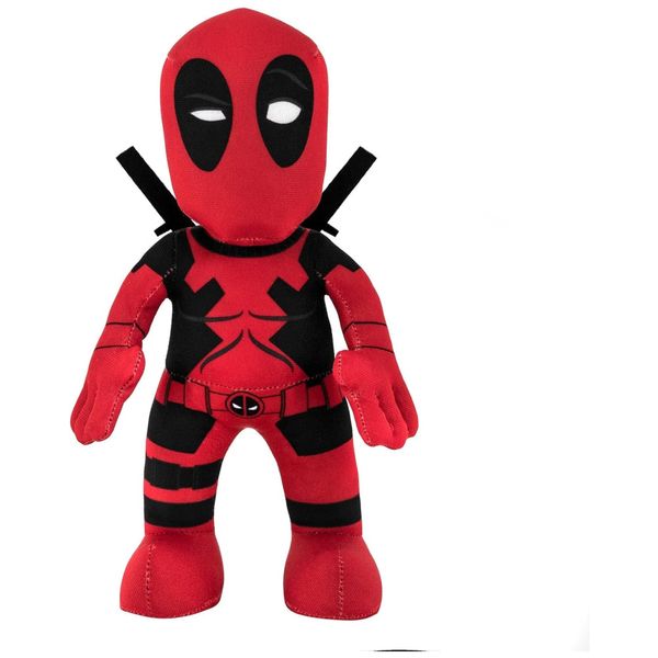 Pelúcia Deadpool de 25 cm com com Detalhes Autênticos Sublimados Diretamente dos Arquivos da Marvel, Bleacher Creatures, Vermelho