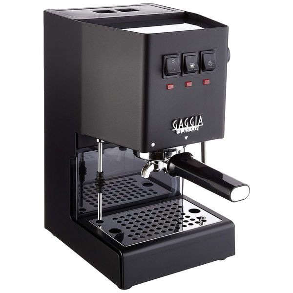 Máquina de Café Expresso com Bocal de Leite e Porta-Filtro em Aço Inoxidável de 58mm, 110V 1200W, Gaggia RI9380/49 Classic Evo Pro, Preta
