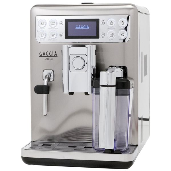 Máquina de Café Expresso com Bocal de Leite, Visor de LED e 8 Opções de Preparo Programáveis, 110V 1400W, Gaggia Babila RI9700/64, Prata