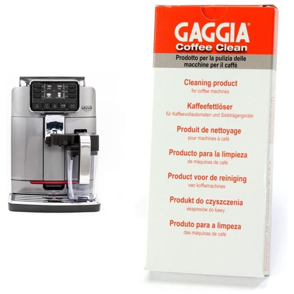 Máquina de Café Expresso 1,7L com 14 Bebidas Pré-Programadas e Tablets de Limpeza, 110V 1400W, Gaggia Cadorna Prestige, Cinza