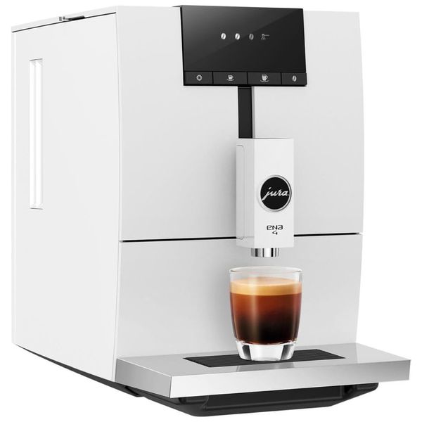 Máquina de Café Expresso com Visor em Led, Intensidade e Volume do Café Programáveis, 110V 1450W, Jura ENA 4 Full Nordic, Branca