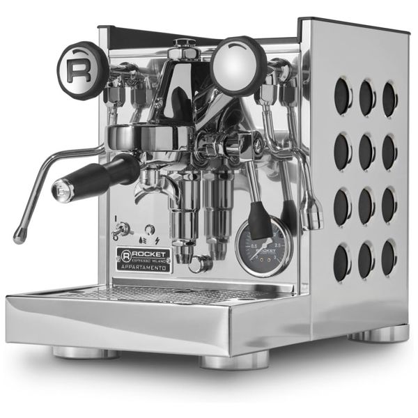 Máquina de Café Expresso com Controle de Temperatura e Luz Indicadora, 110V 1350W, Rocket Espresso Milano, Prata