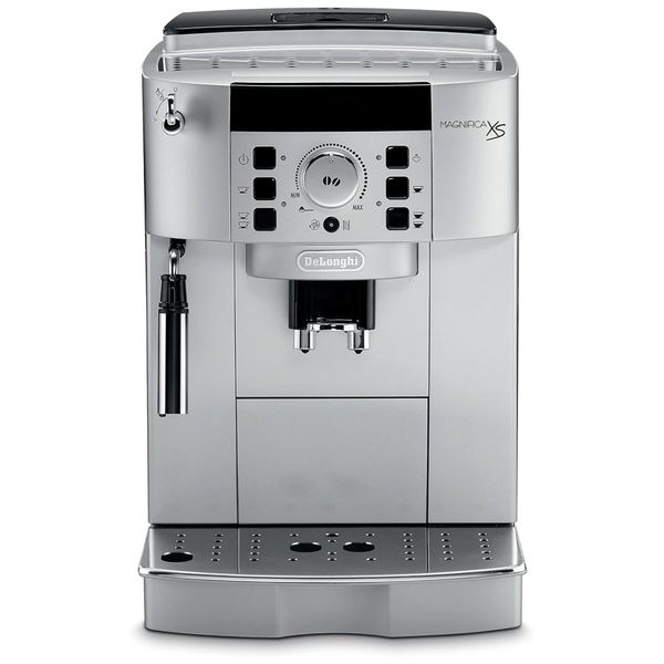 Máquina de Café Expresso Automática com Moedor Embutido e 13 Configurações Ajustáveis, 110V 1450W, De Longhi Magnifica XS ECAM22110SB, Prata