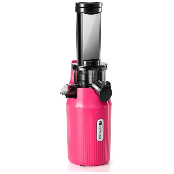 Centrifuga de Frutas Compacta com 60 RPM de Baixa Velocidade, 110V 130W, Ventray, Rosa